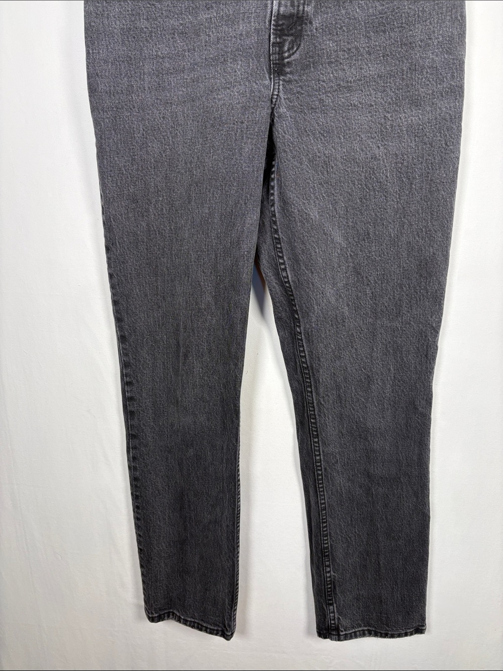 ABERCROMBIE & Fitch Curve Love The '90's Straight Ultra High Rise Black 27/4R - Picture 4 of 7